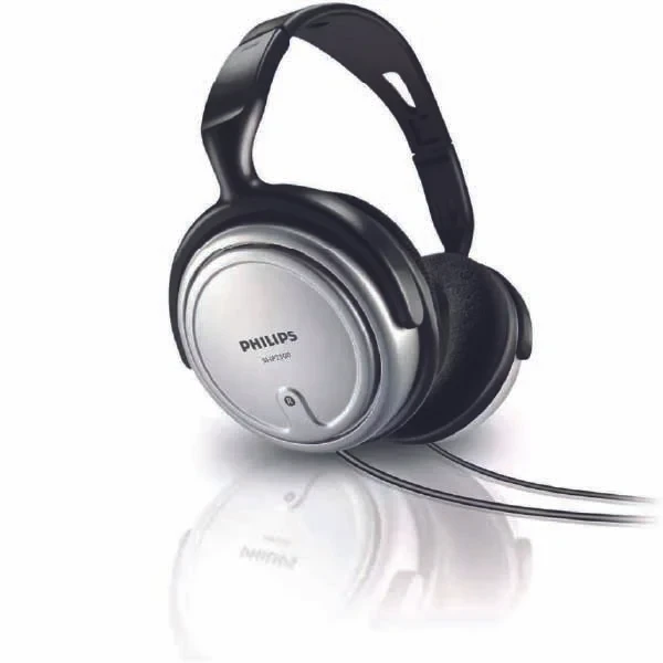 PHILIPS Audio SHP2500/10 Hi-Fi Headphones, 6-m Cable) Silver/Black